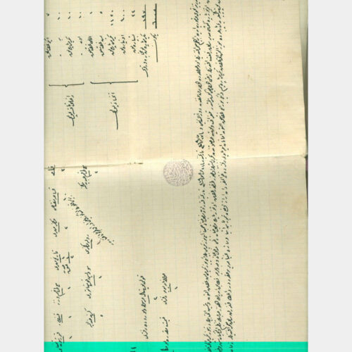 1924 Osmanlıca Belge - Resmi Damgalı 2 Adet Büyük Listeler - Görsel 5