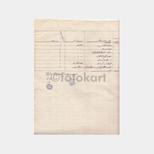 1927 Osmanlıca Resmi Mühürlü Listeler - 30 Sayfa