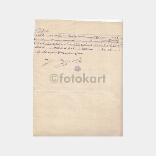 1927 Osmanlıca Resmi Mühürlü Listeler - 30 Sayfa - Görsel 4