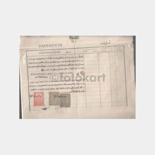 1920 İstanbul Osmanlıca Kira Sözleşmesi - Görsel 2
