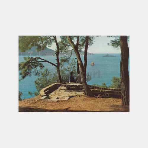 1971 Büyükada - Dr. Baha Akşit İlaç Tanıtım Tıp Kartpostal