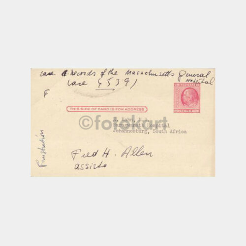 1959 ABD New York Medical Collage -Tıp Konulu- Posta Kartı