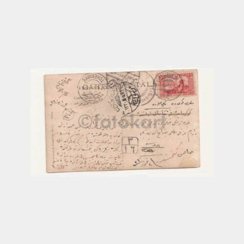 1914 Damgalı Yeniçeri Ağacı Nadir Fotokart - Görsel 2