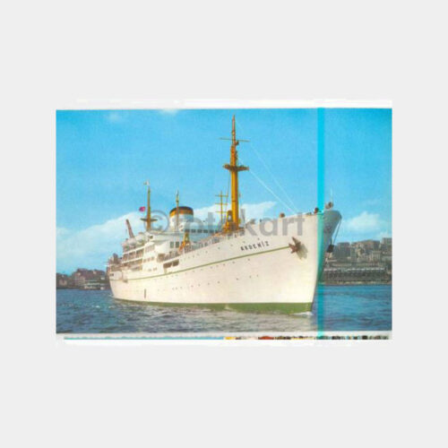 1960 Akdeniz Gemisi Görünüş Kartpostal