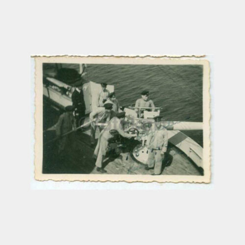 1941 Savaş Gemisi Top Bataryası Fotoğraf