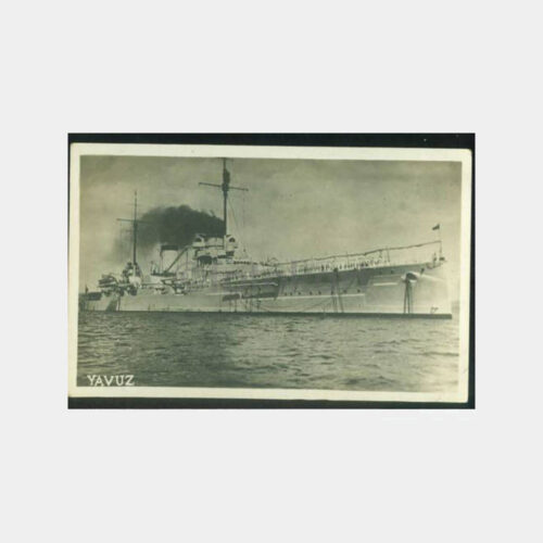 1930 Yavuz Savaş Gemisi Görünüş Kartpostal