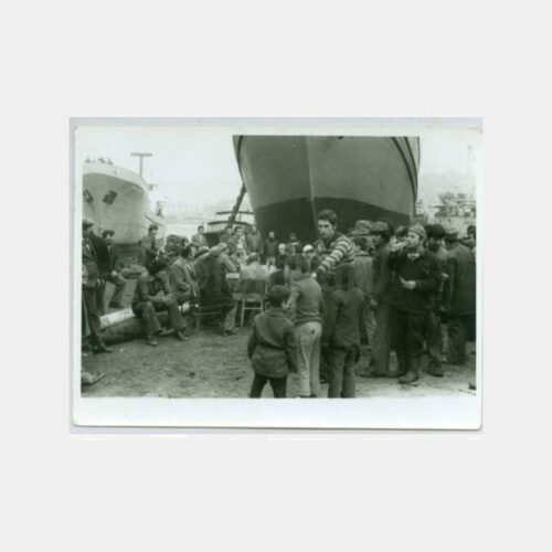 1963 Camialtı Tersanesi Gemi İndirme 4 Adet Fotoğraf - Görsel 2