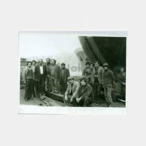 1963 Camialtı Tersanesi Gemi İndirme 4 Adet Fotoğraf - Görsel 3