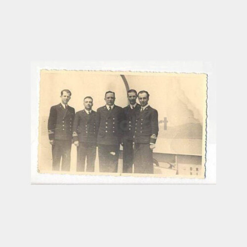 Askeri Gemi Subay Personeli Grup Fotoğraf