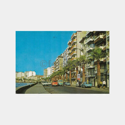 1975 İzmir Kordon Boyu Cadde Görünüş Kartpostal