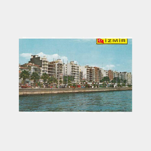 1975 İzmir Kordonboyu Görünüşü Kartpostal
