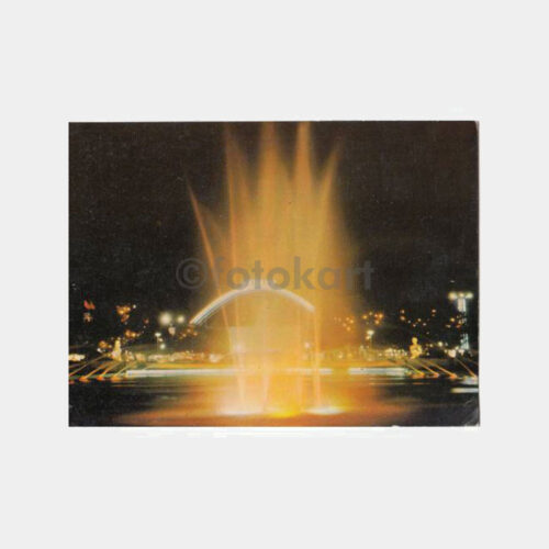 1978 İzmir Fuarı Gece Görünüş Kartpostal