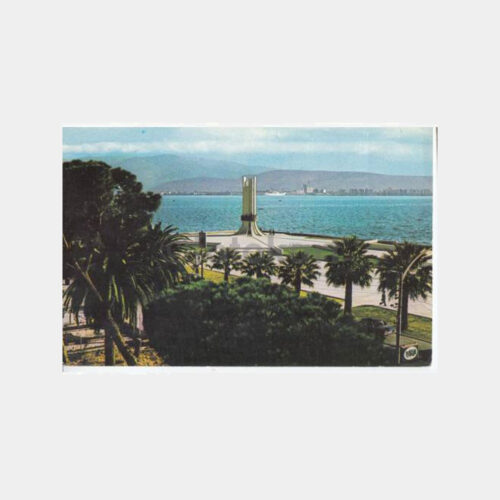 1985 İzmir Karşıyaka Anıt Görünüş Kartpostal