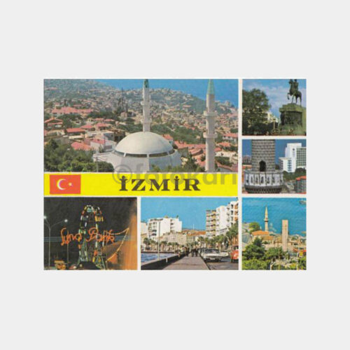 1975 İzmir Muhtelif Görünüş Kartpostal