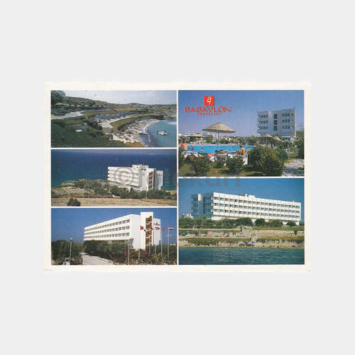 2002 İzmir Çeşme Babaylon Otel Görünüş Kartpostal