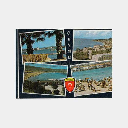1979 İzmir Çeşme Muhtelif Görünüş Kartpostal