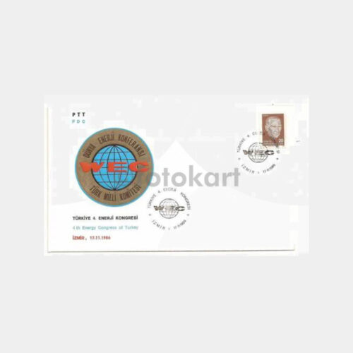 1986 İzmir Türkiye 4. Enerji Kongresi FDC