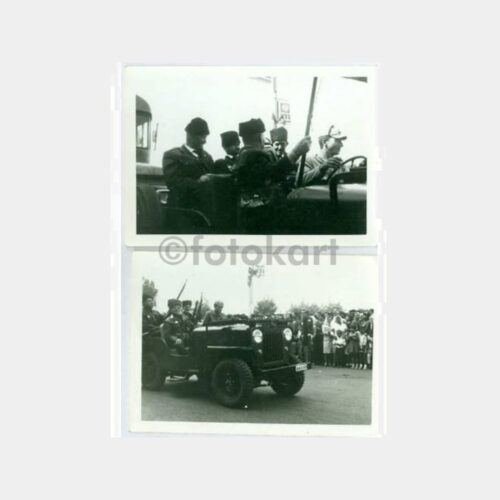 Emekli Gaziler Askeri Jeep Törende Fotoğraf