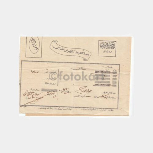1926 Osmanlıca Makbuz