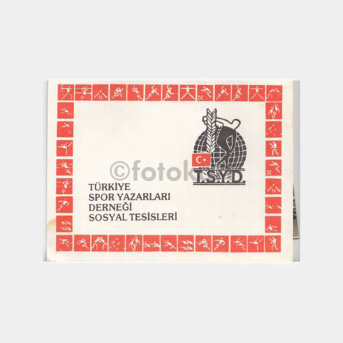 1990 Spor Yazarları Sosyal Tesisleri Konulu Fotoğraf Kabı