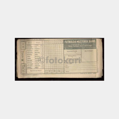 1962 Spor-Toto Kağıdı