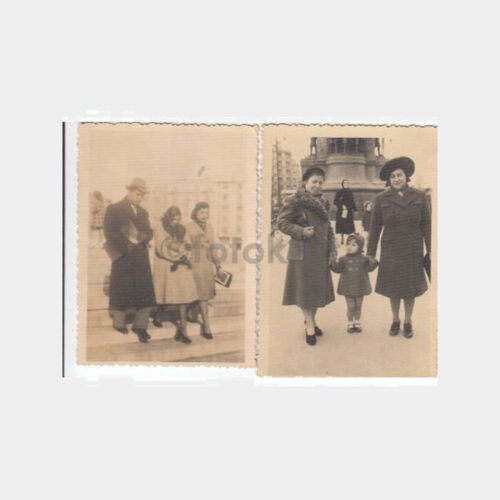 1943 Taksim Meydanı Konulu 2 Adet Fotoğraf