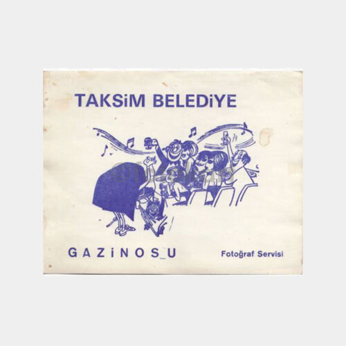 1976 Taksim Belediye Gazinosu Foto Kabı