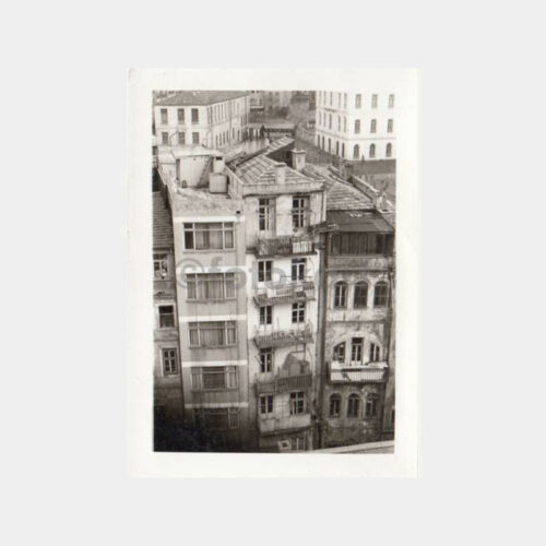 1950 İstanbul Beyoğlu Tarihi Evleri Konulu Fotoğraf