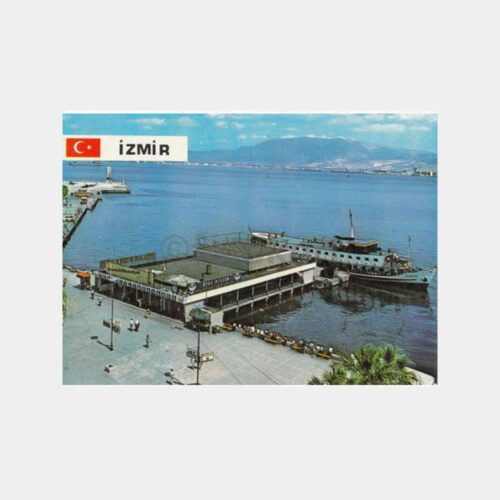 1978 İzmir Karşıyaka Vapur İskelesi Görünüş Kartpostal