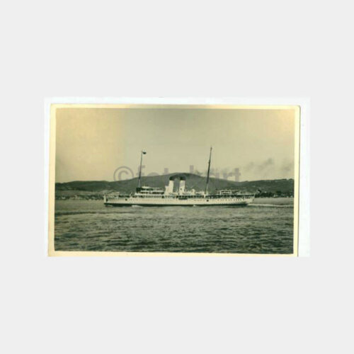 1938 Beykoz Çıkışı Vapur Görünüş Kartpostal