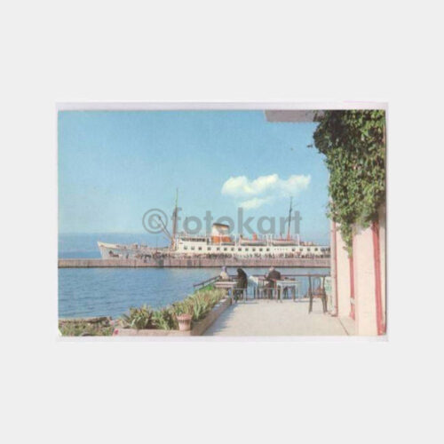 1960 Mudanya İskelesi Marakaz Vapuru Kartpostal