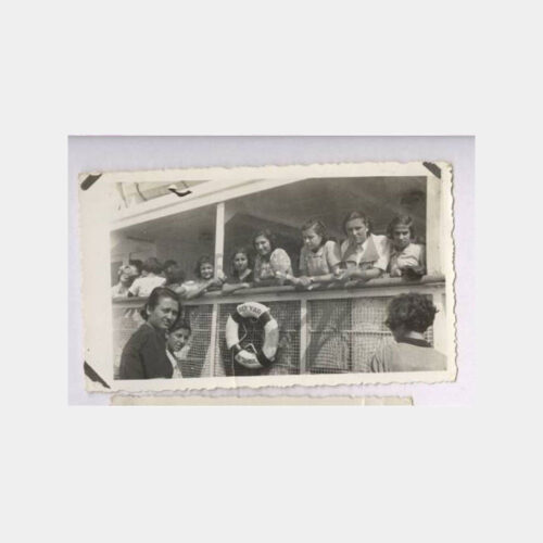 1938 Çınarcık Vapurunda Kızlar 2 Adet Fotoğraf