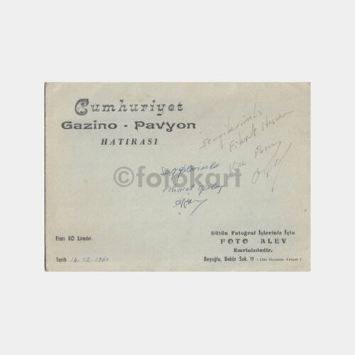 1960 Beyoğlu Cumhuriyet Gazino Pavyon - Fotoğraf Kabı