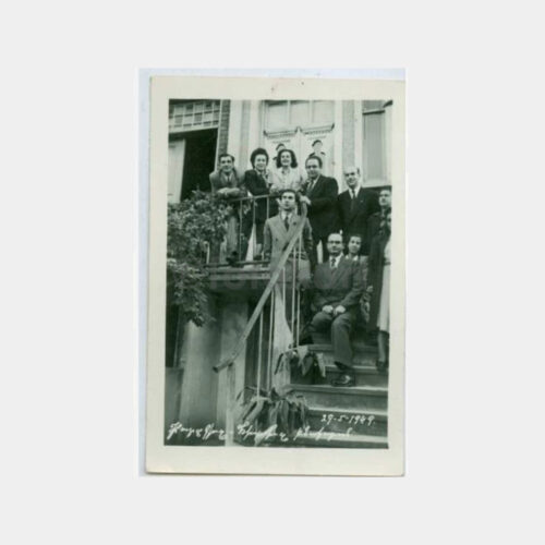 1949 Tarihi Mekan -Ermenice Yazılı- Grup Fotoğraf