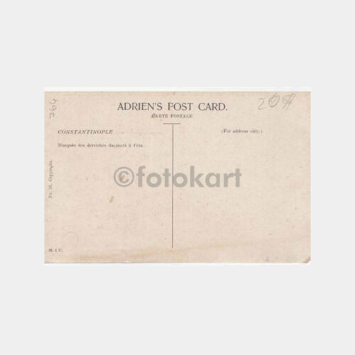 1920 Galata Mevlevihanesi -Editör MJC- Kartpostal - Görsel 2
