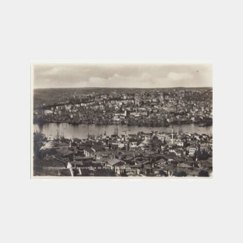 1920 Haliç Galata ve Pera Konulu -Isaac Editör- Kartpostal