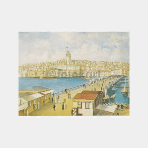 Galata Köprüsü Görünüş -Fatih Kaptan- Tablo Kartpostal