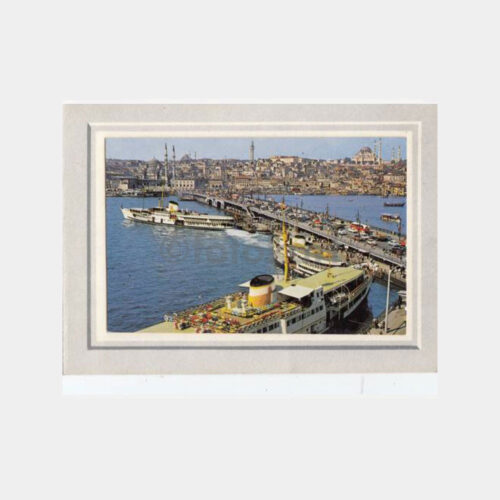 1960 Galata Köprüsü Tebrik Kartı