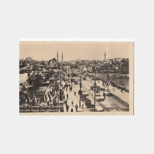 1930 Galata Köprüsü Konulu -Editör Gençtürk- Kartpostal