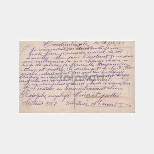 1921 Galata Köprüsü Konulu Kartpostal - Görsel 2