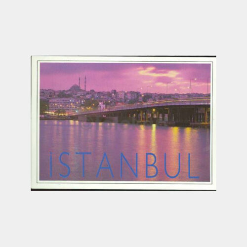 İstanbul Galata Köprüsü Görünüş Kartpostal