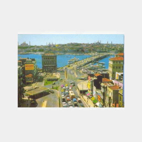 Karaköy Galata Köprüsü Görünüş Kartpostal