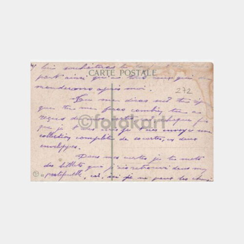 1922 İstanbul Karaköy Galata Kulesi Kartpostal - Görsel 2