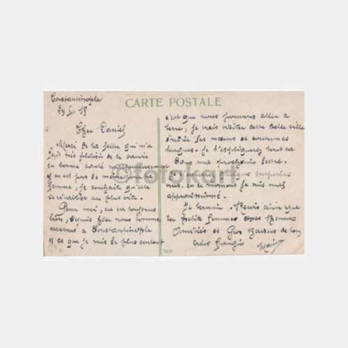 1918 Galata Kulesi Karaköy Görünüş Kartpostal - Görsel 2