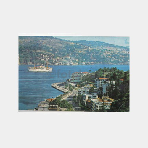 1970 Boğaziçi Gemi Geçişi Görünüşü Kartpostal