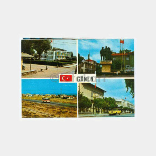 1975 Gönen 4 Değişik Görünüş Kartpostal