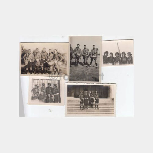 1940 İzcilik Konulu 5 Adet Albüm Fotoğrafı