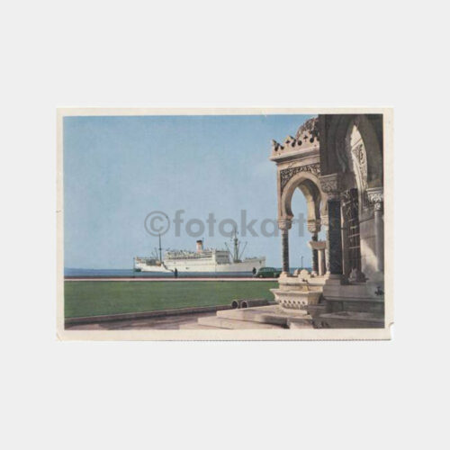 İzmir Konak Adana Vapuru Görünüş Kartpostal