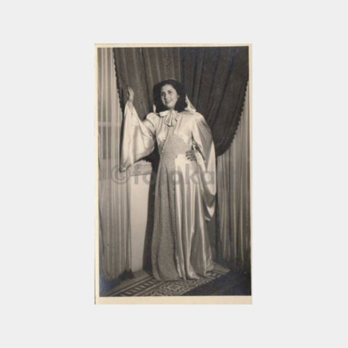 1960 Suriye Halep Damgalı Kadın 3 Adet Stüdyo Fotoğraf