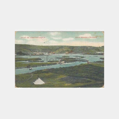 1919 İstanbul Kağıthane Deresi Kartpostal
